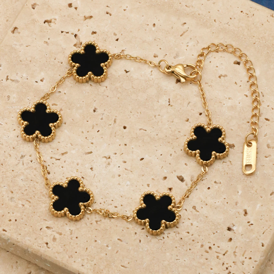 Conjunto de Jóias Flores Boêmia