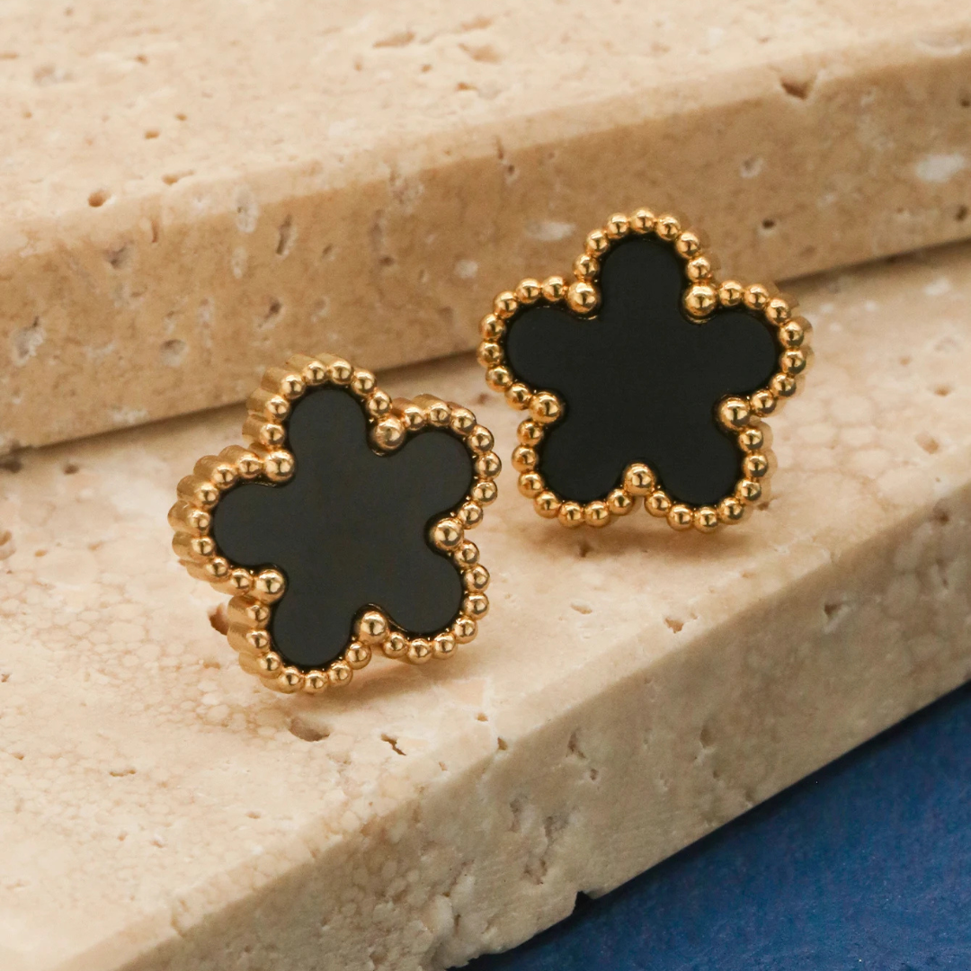 Conjunto de Jóias Flores Boêmia