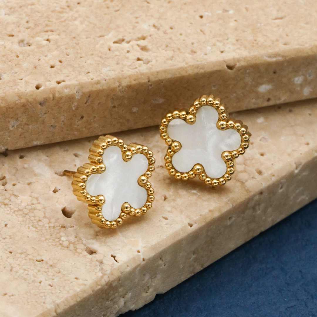 Conjunto de Jóias Flores Boêmia