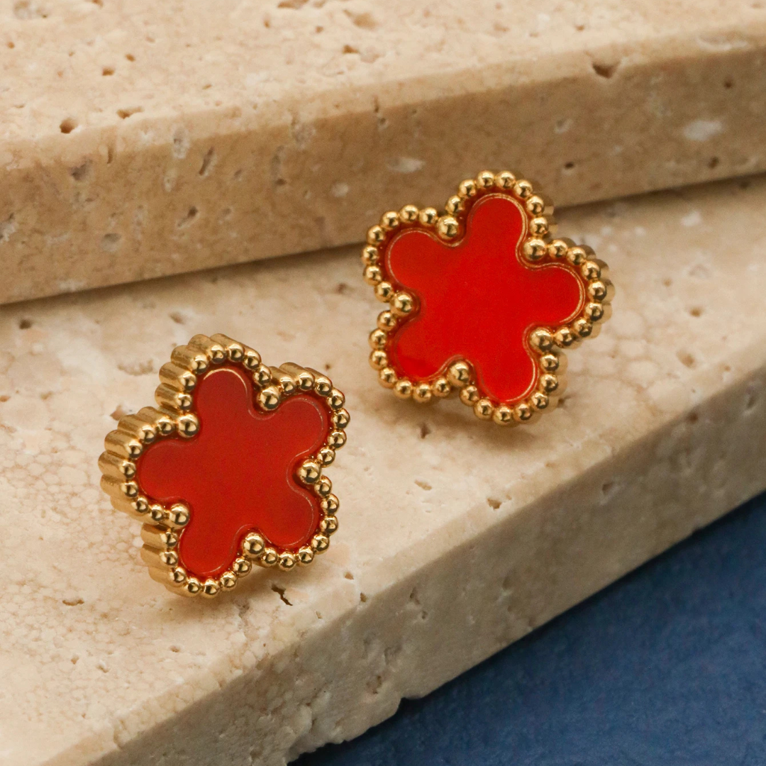 Conjunto de Jóias Flores Boêmia