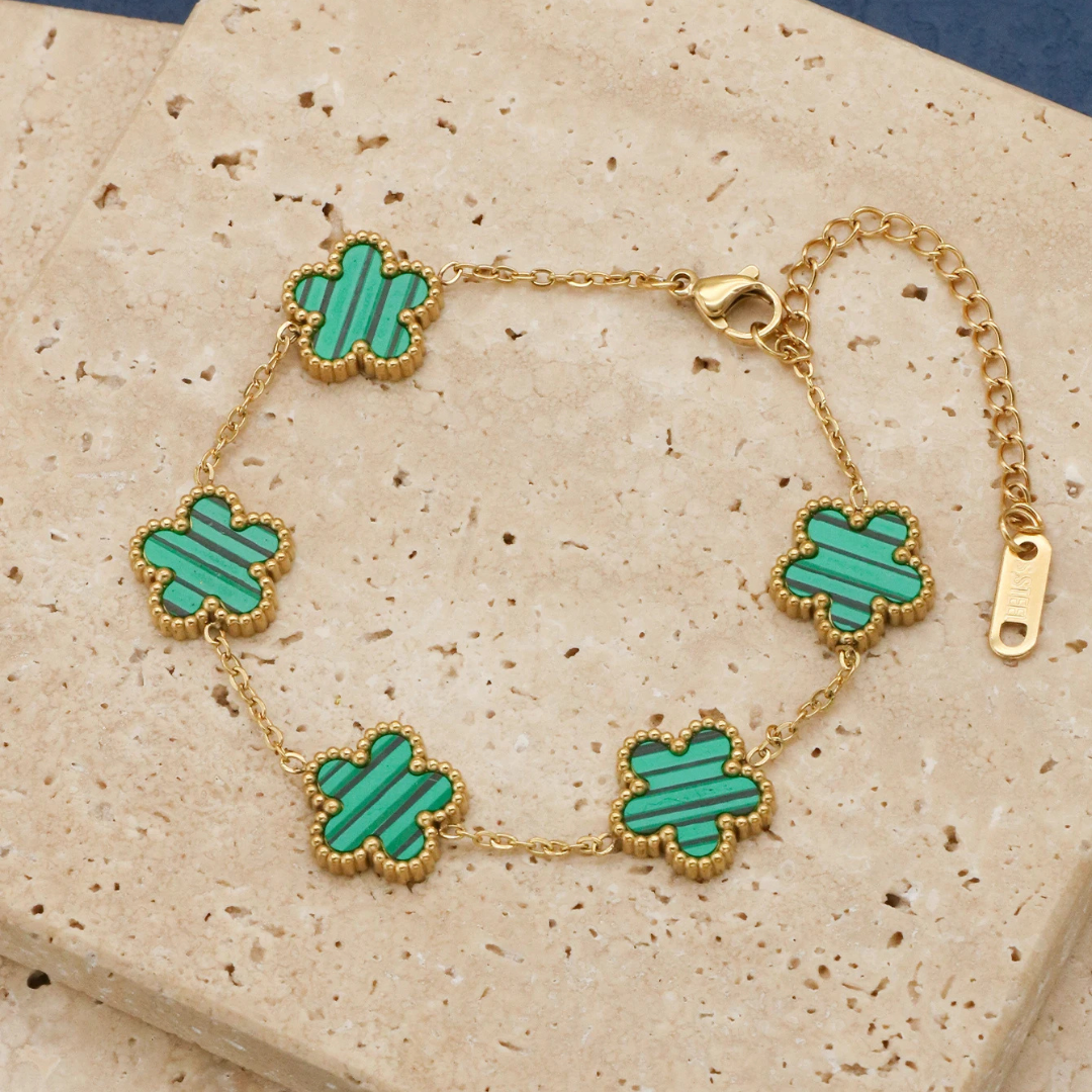 Conjunto de Jóias Flores Boêmia