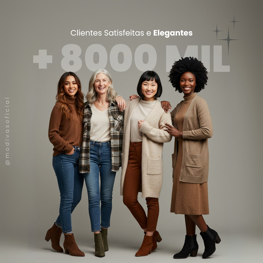 Bota Cano Curto Lunor em Camurça Premium - LANÇAMENTO INVERNO 2025