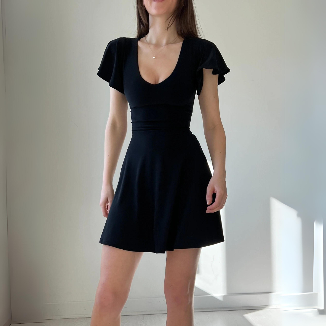 Vestido Corset com Decote Reversível