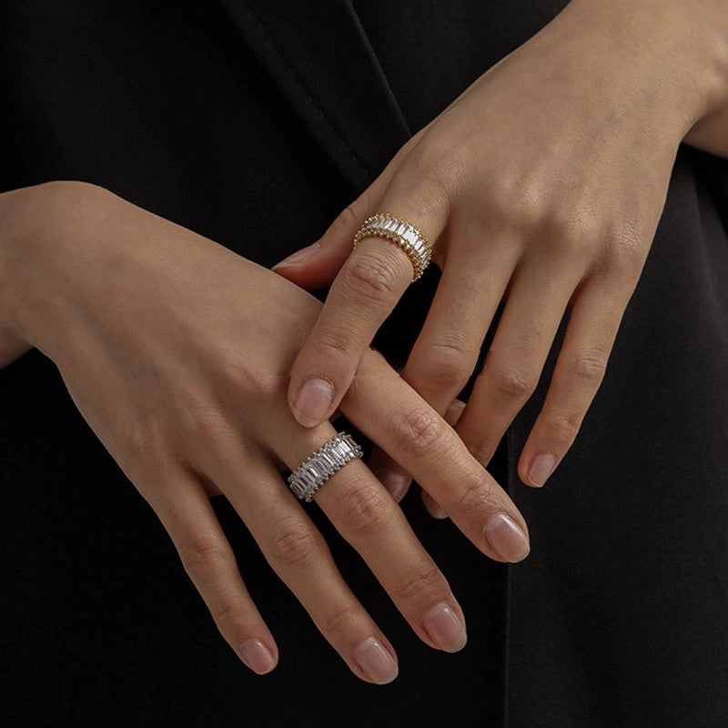 Anel Crown com Zircônia Cúbica