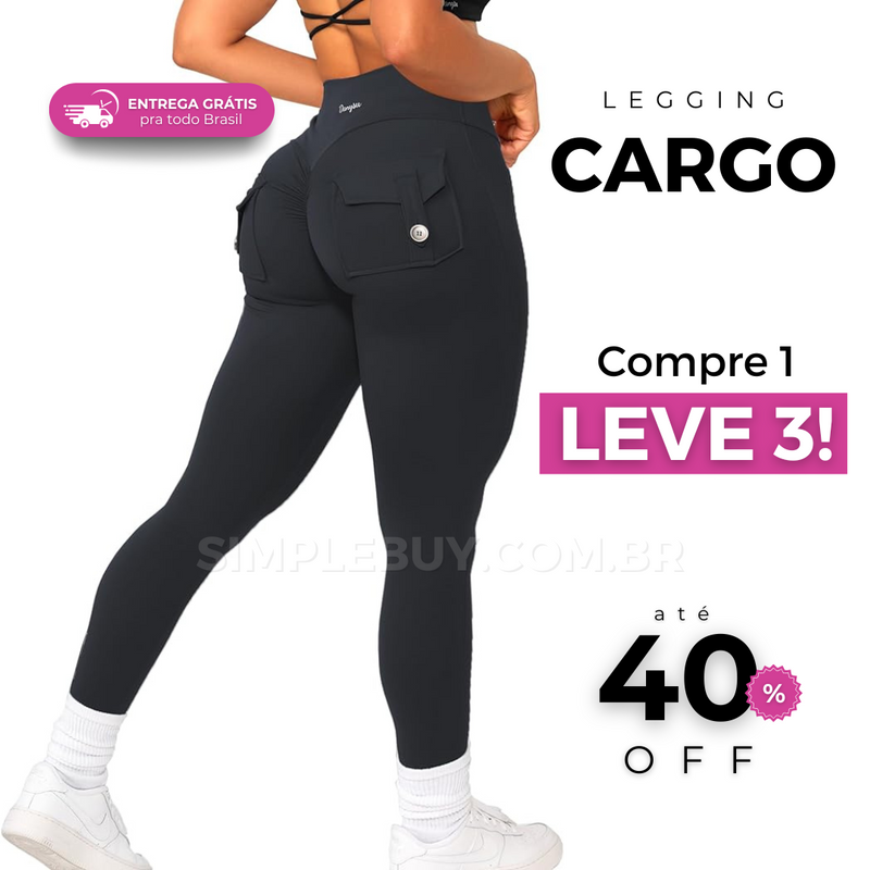 Legging Cargo Chic Modeladora® - COMPRE 1 LEVE 3 | FRETE GRÁTIS