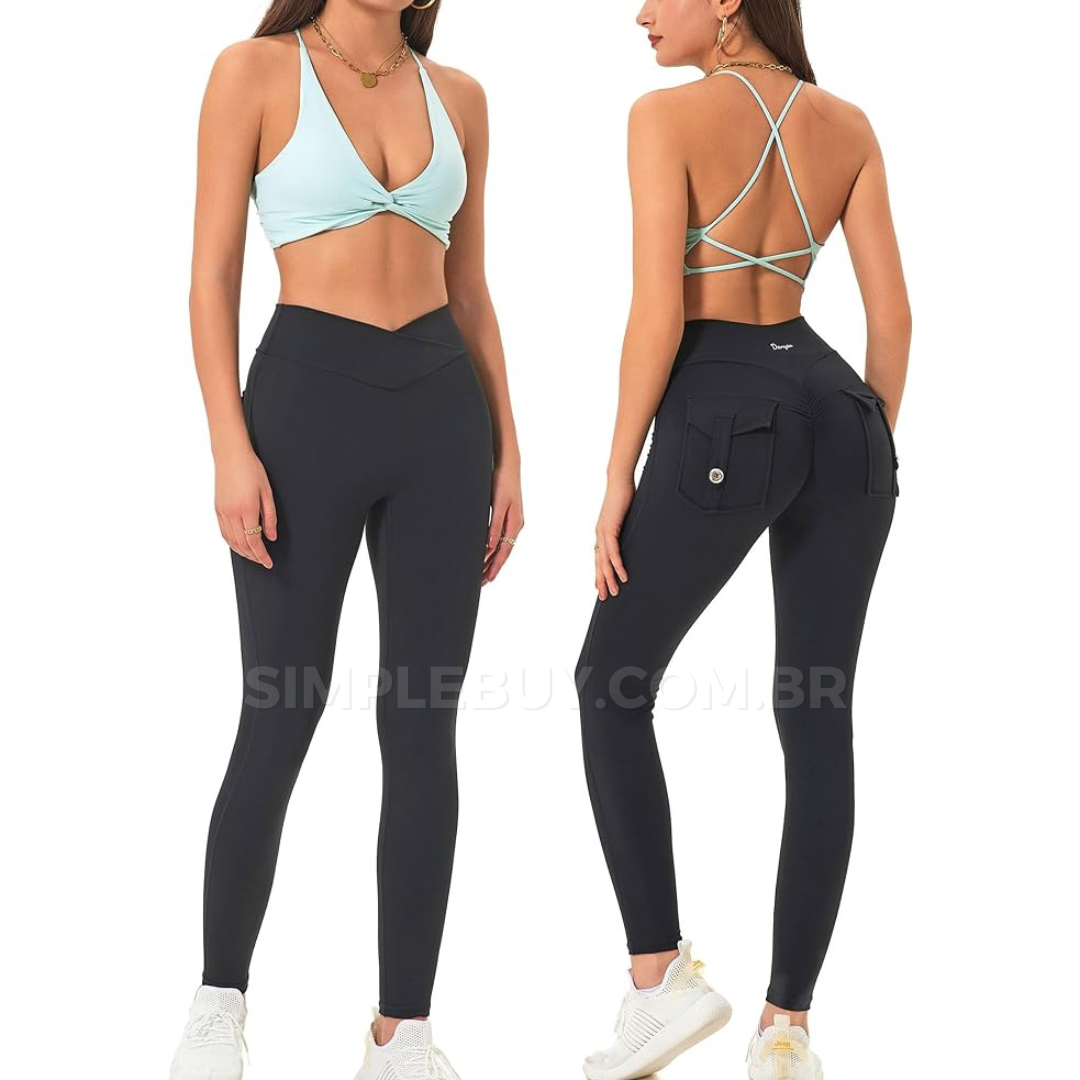 Legging Feminina Cargo Chic Modeladora