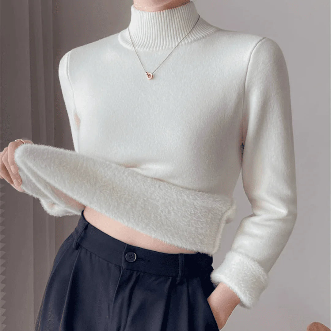 Suéter Feminino Forrado de Lã