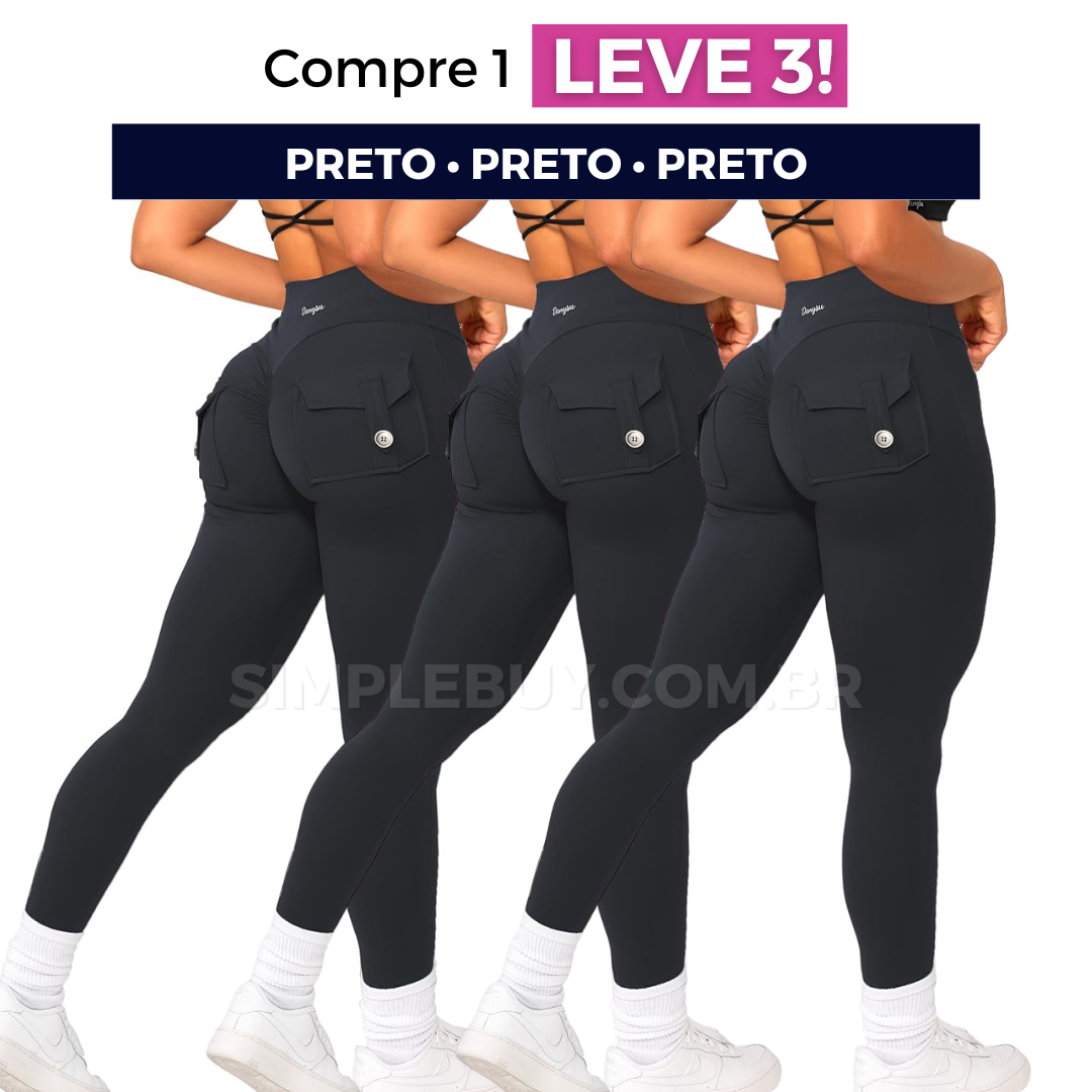 Legging Feminina Cargo Chic Modeladora