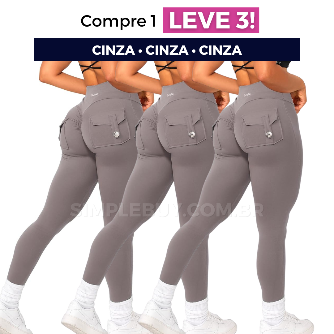 Legging Feminina Cargo Chic Modeladora