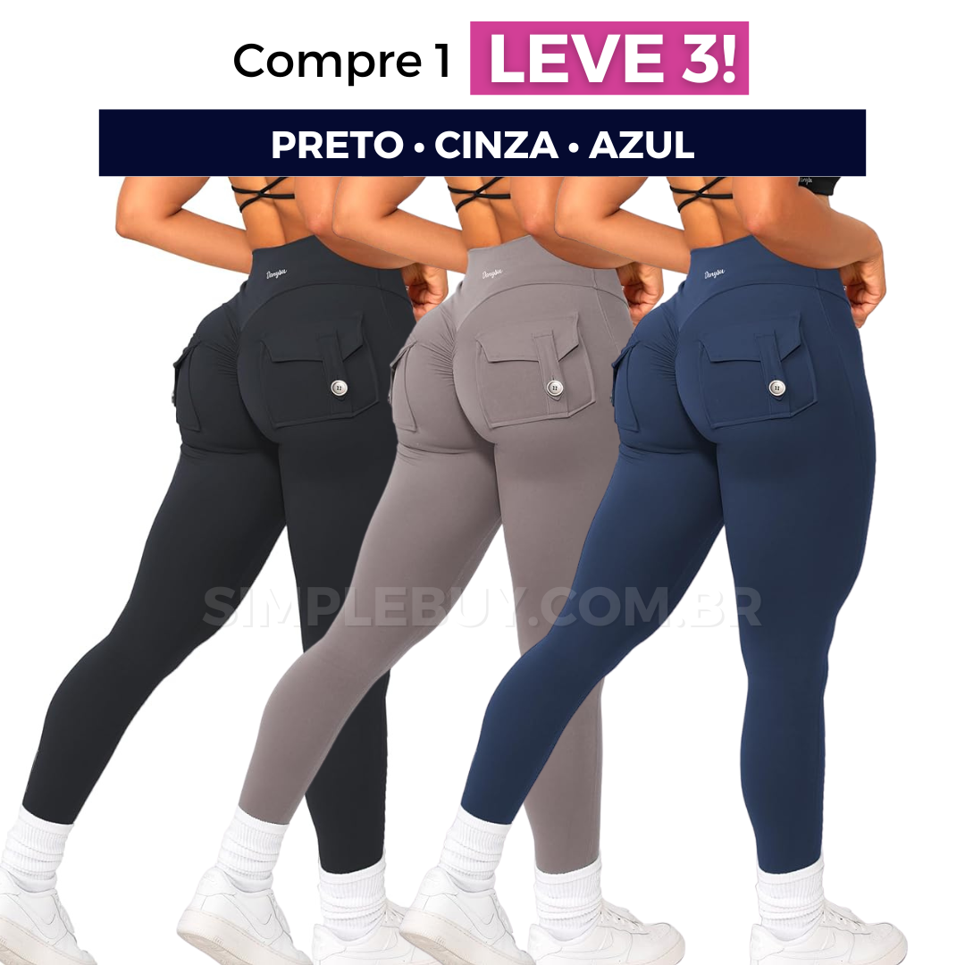 Legging Feminina Cargo Chic Modeladora