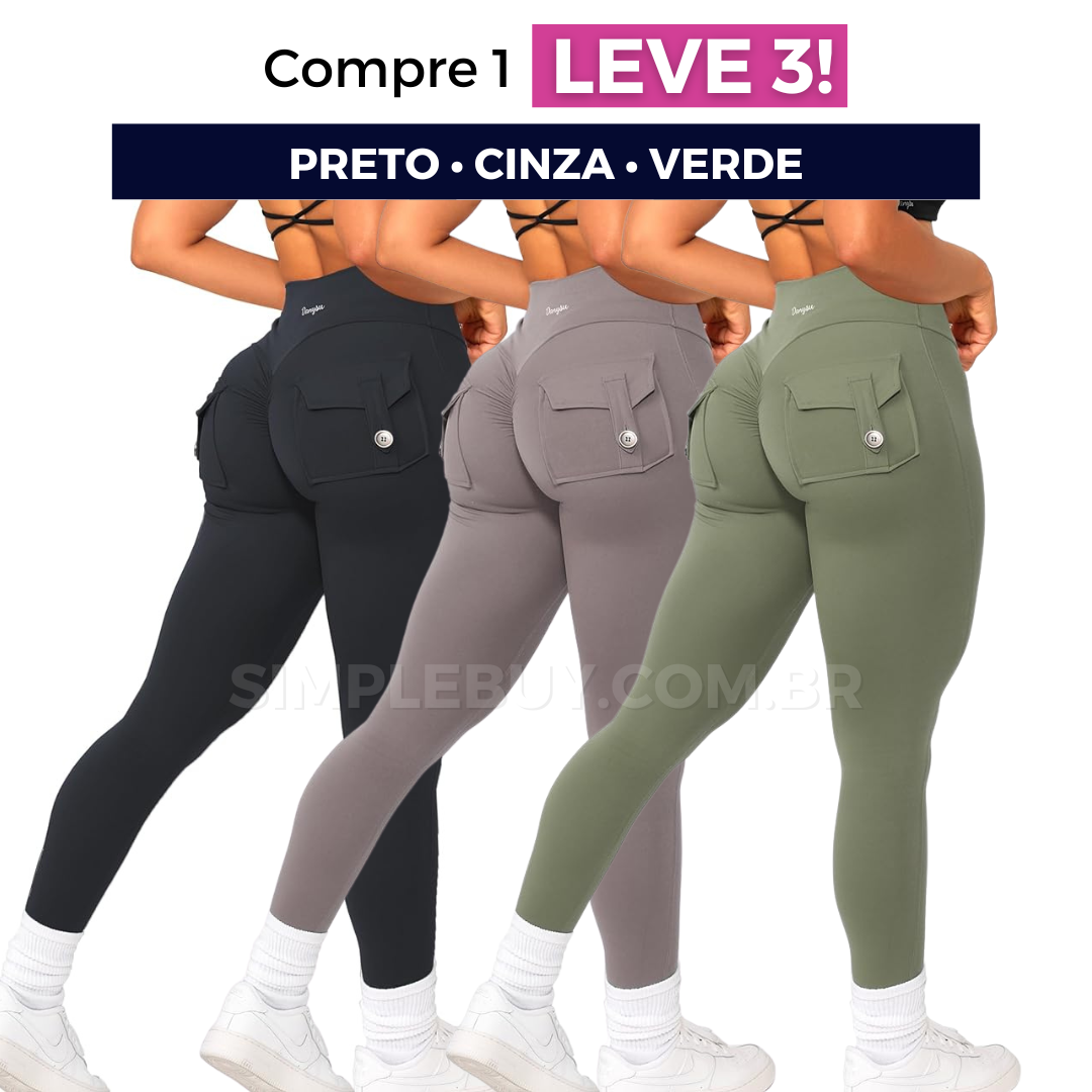 Legging Feminina Cargo Chic Modeladora