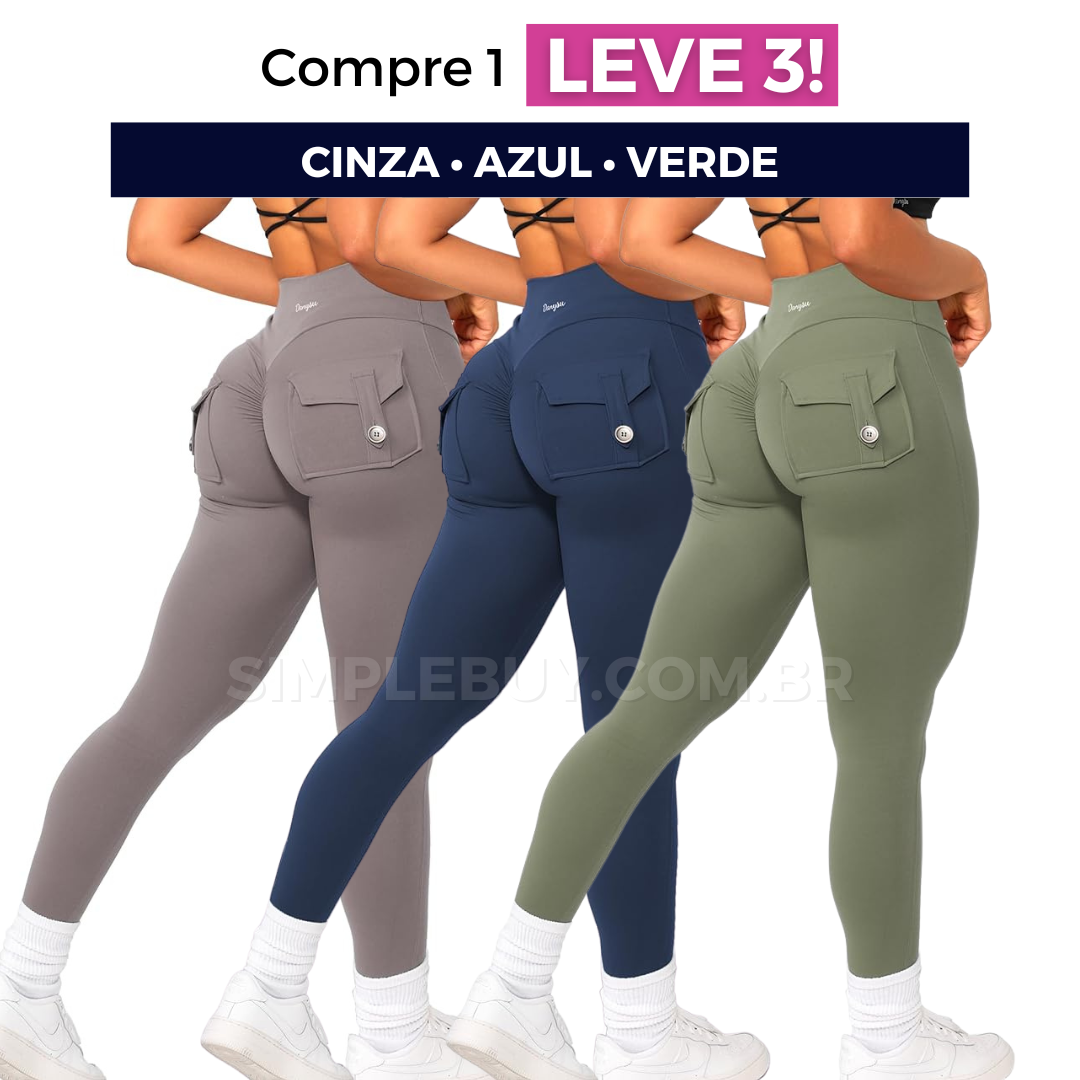 Legging Feminina Cargo Chic Modeladora