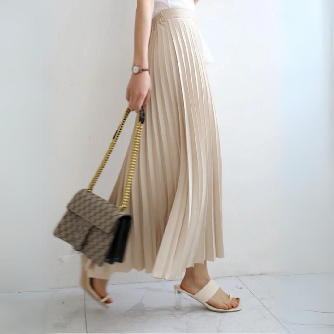 Saia Midi Plissada Vintage