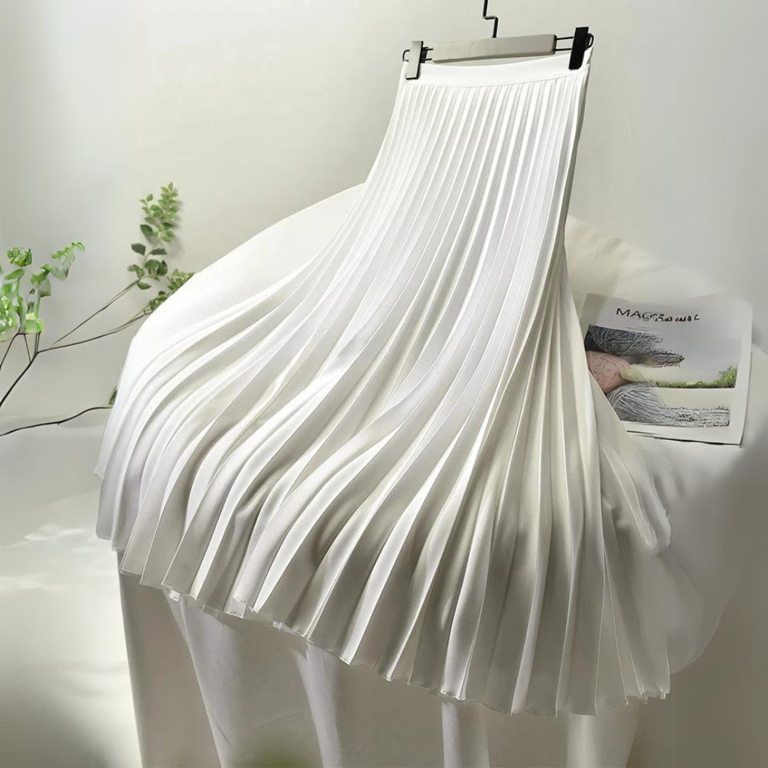 Saia Midi Plissada Vintage