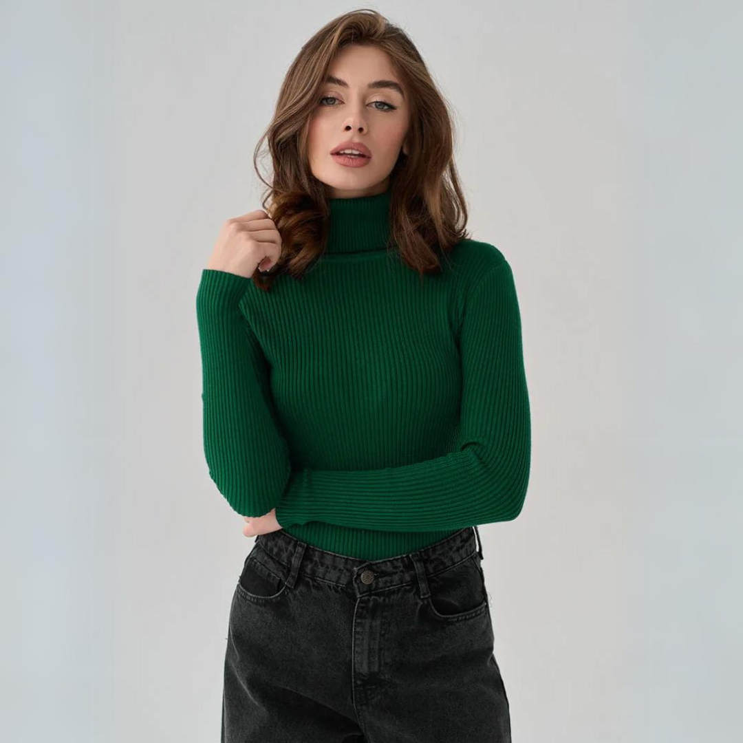 Suéter Gola Alta Canelado