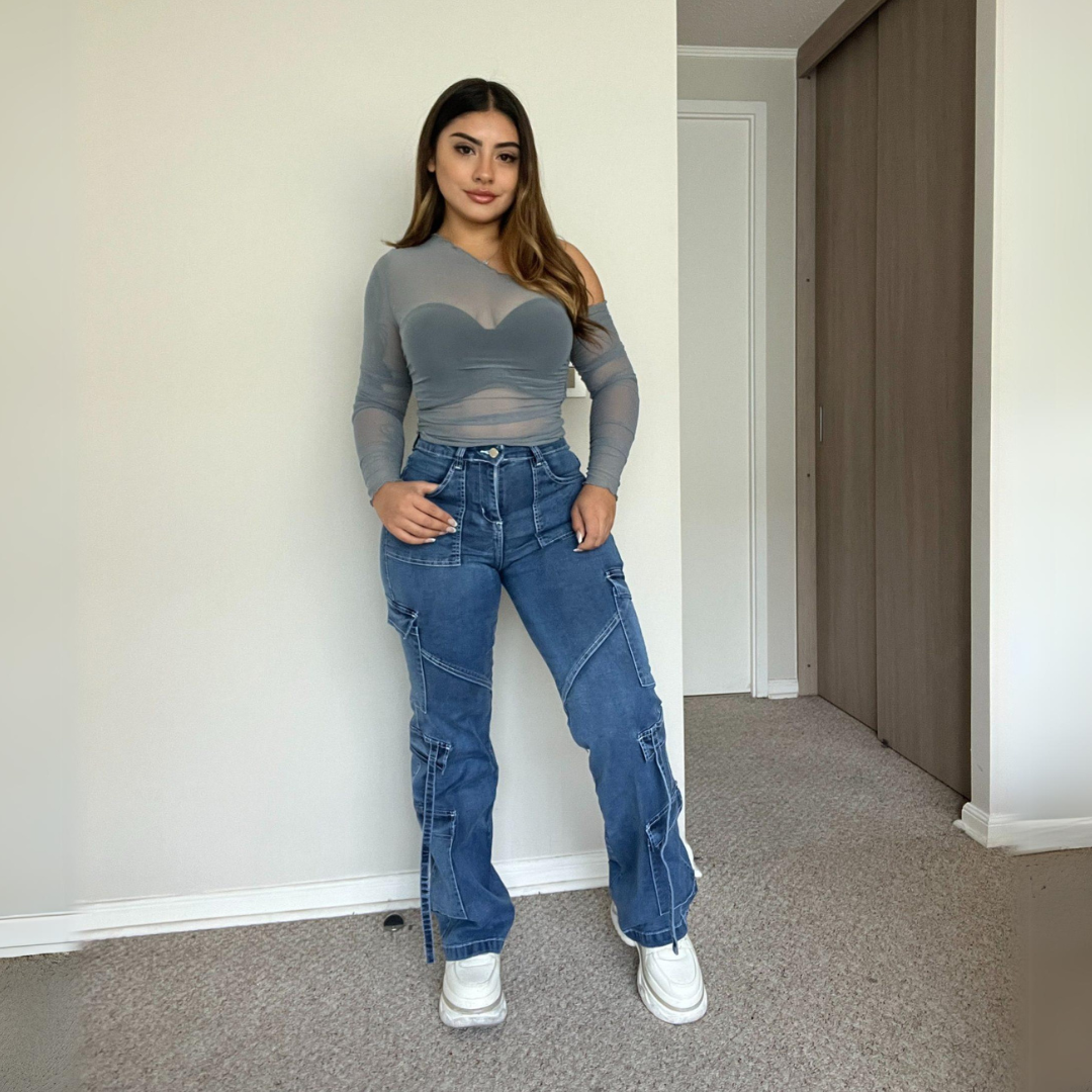 Calça Jeans Cargo Tokio