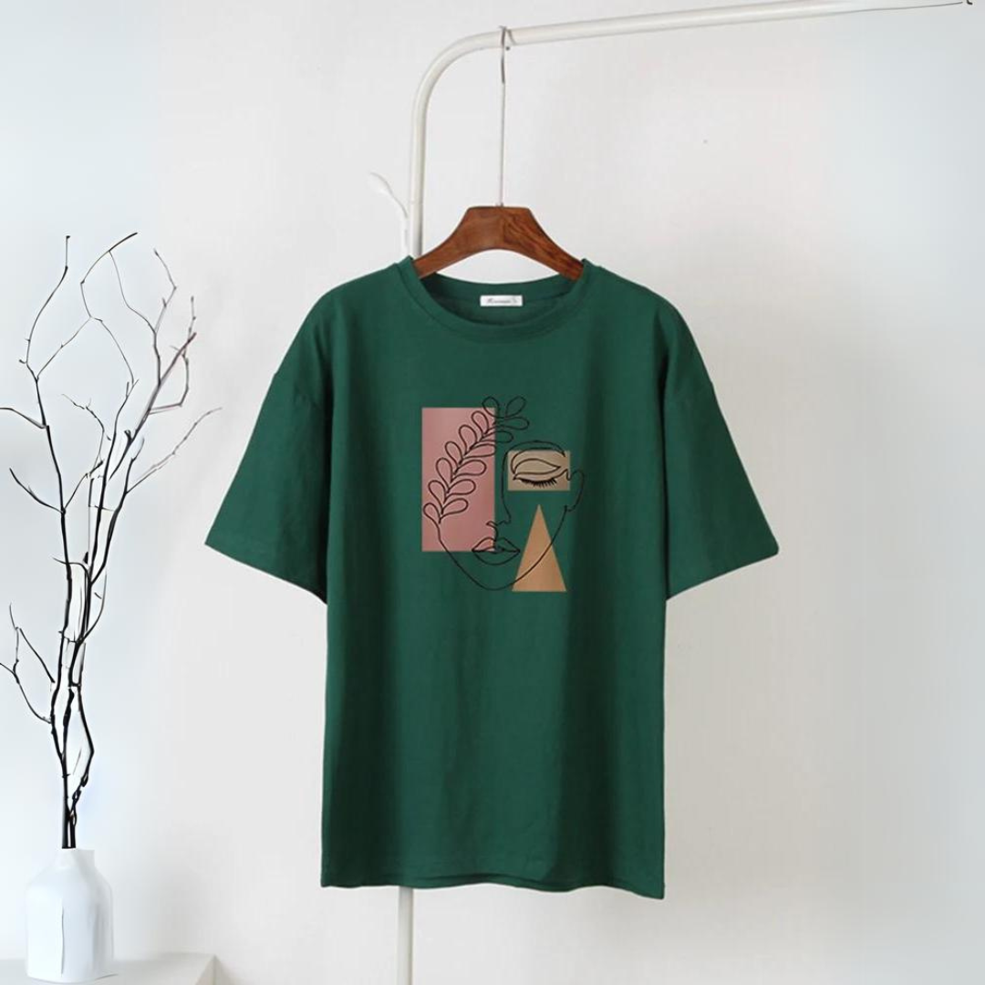 T-Shirt Feminina Aesthetic Outline