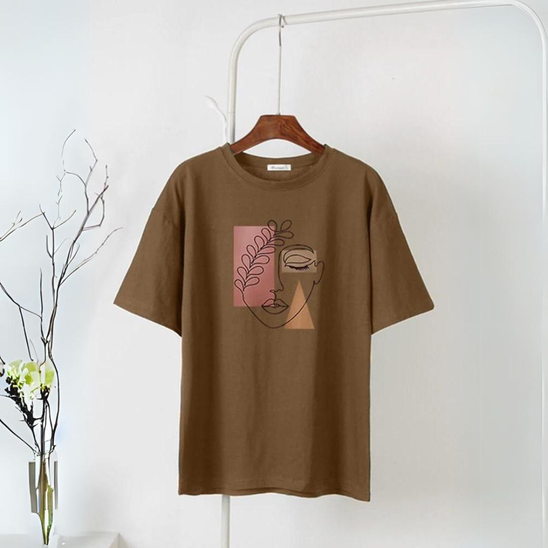 T-Shirt Feminina Aesthetic Outline