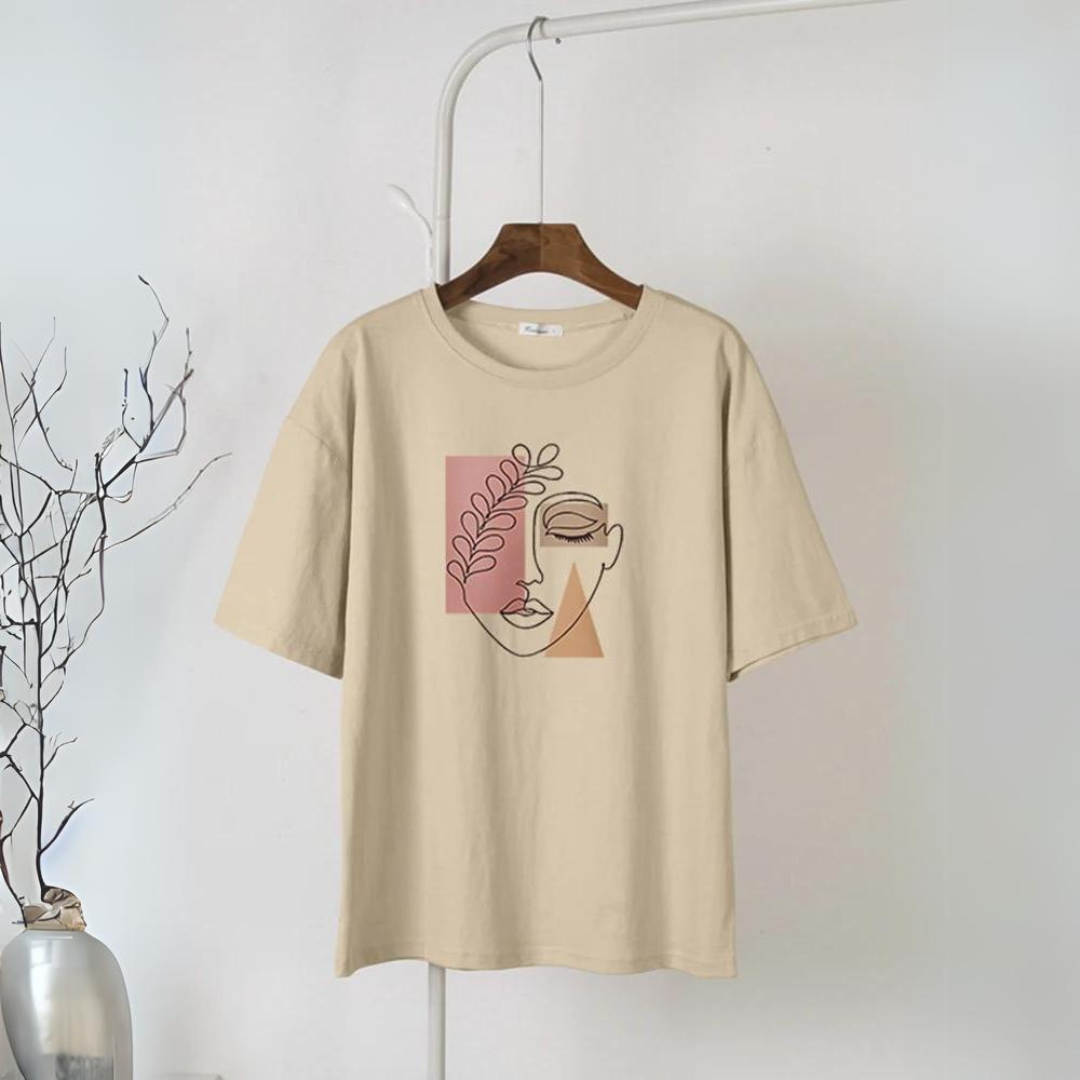 T-Shirt Feminina Aesthetic Outline