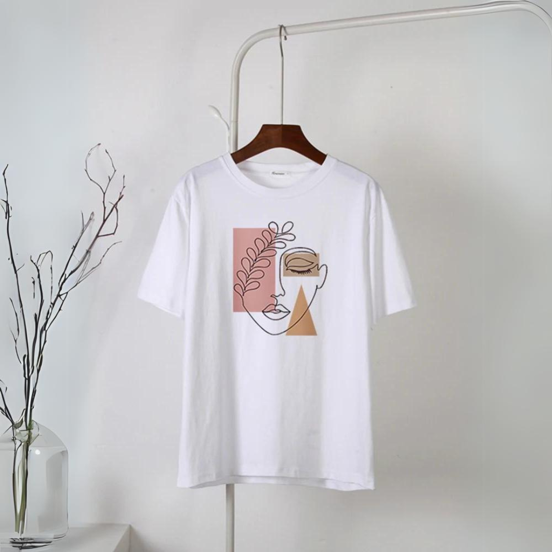 T-Shirt Feminina Aesthetic Outline
