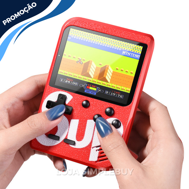 Mini Gameboy Sup + Controle P2 e Cabo Adaptador para TV de BRINDE [+400 Jogos Retrô]