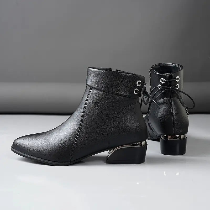 Bota Cano Curto Veluna com Amarração - LANÇAMENTO INVERNO 2025