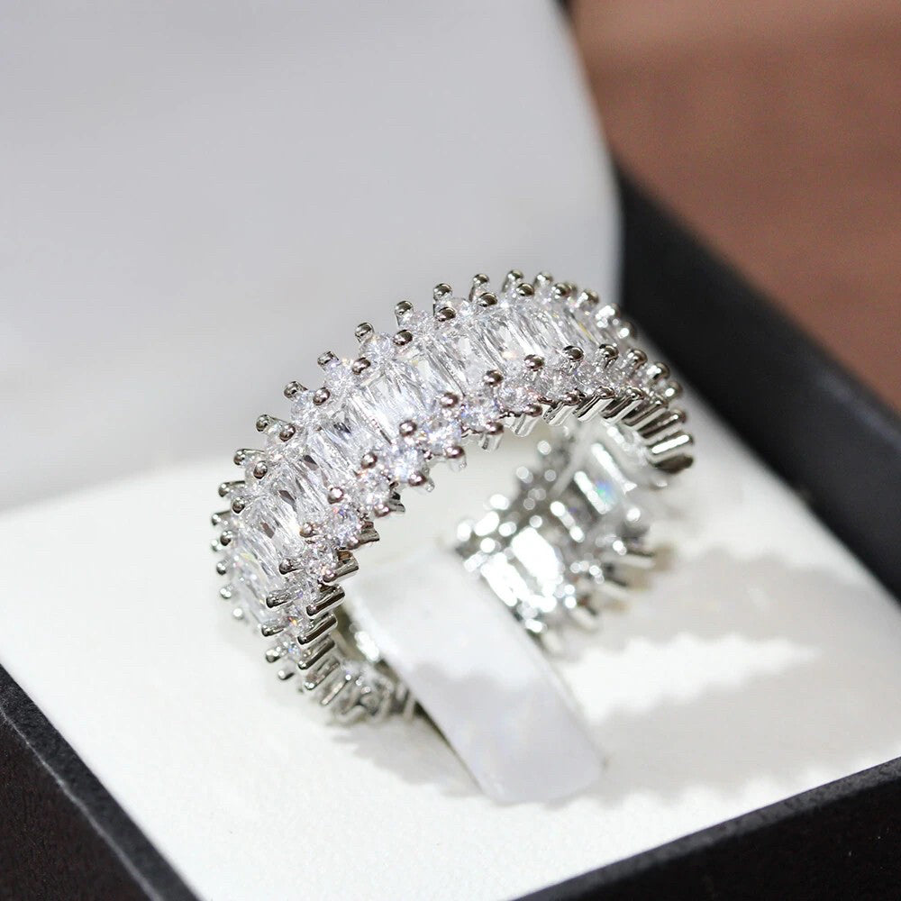 Anel Crown com Zircônia Cúbica