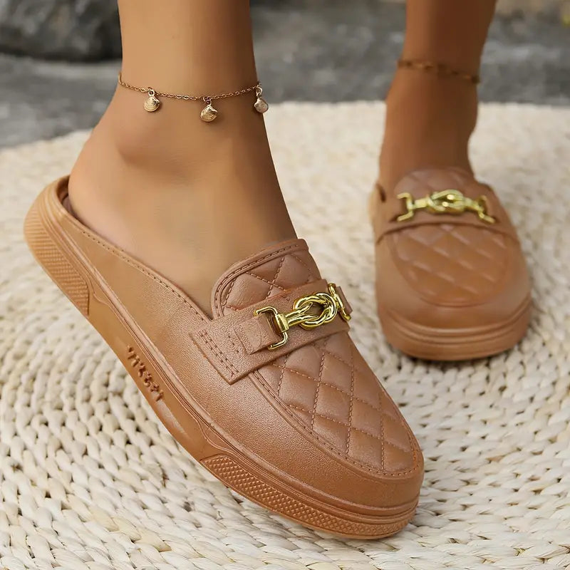 Mule Feminino em Couro Verona