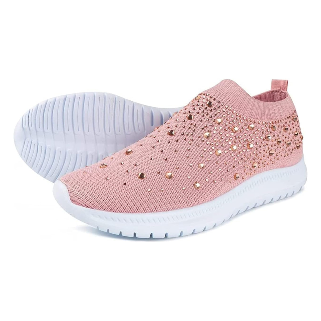 Tênis Feminino Slip On Fashion Strass