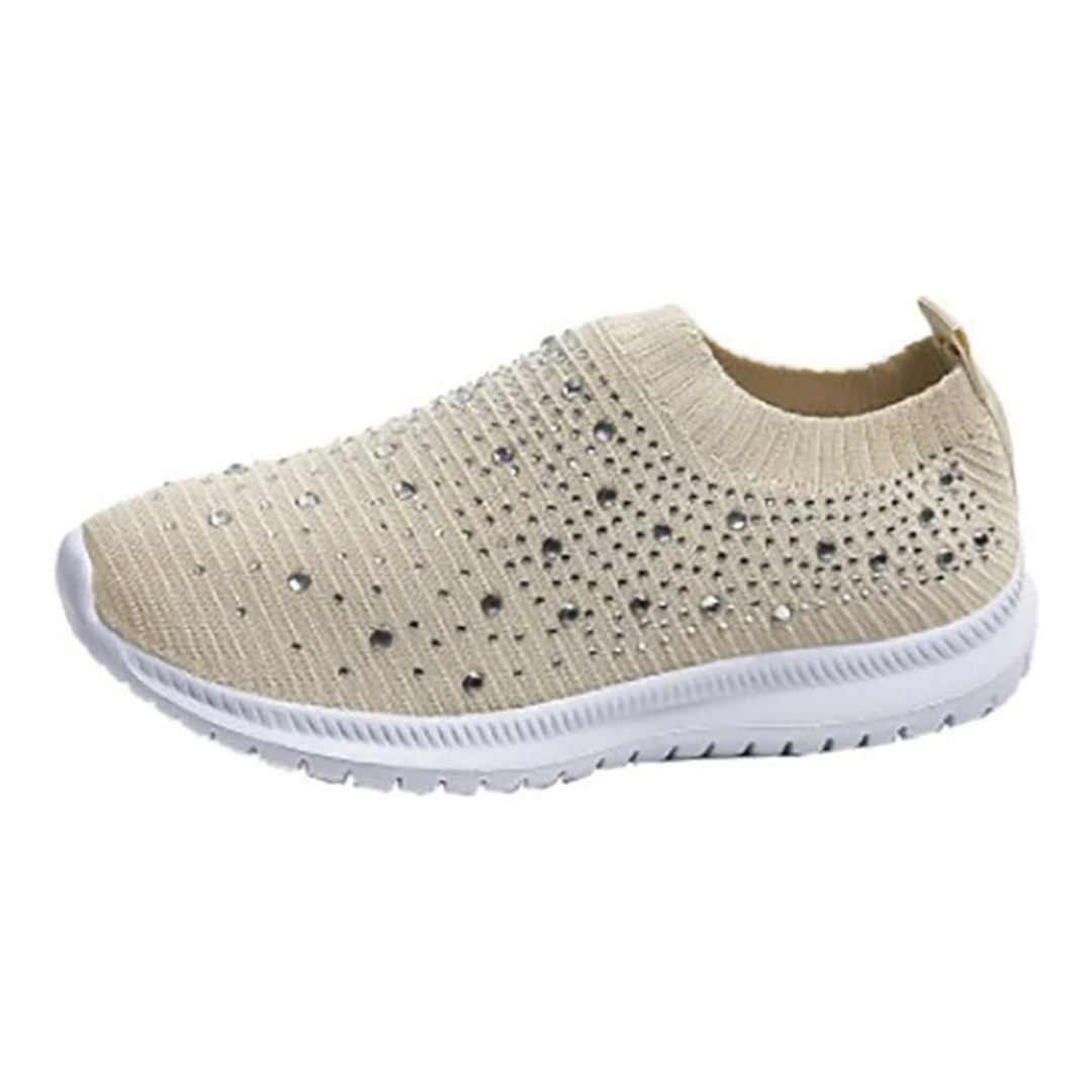 Tênis Feminino Slip On Fashion Strass