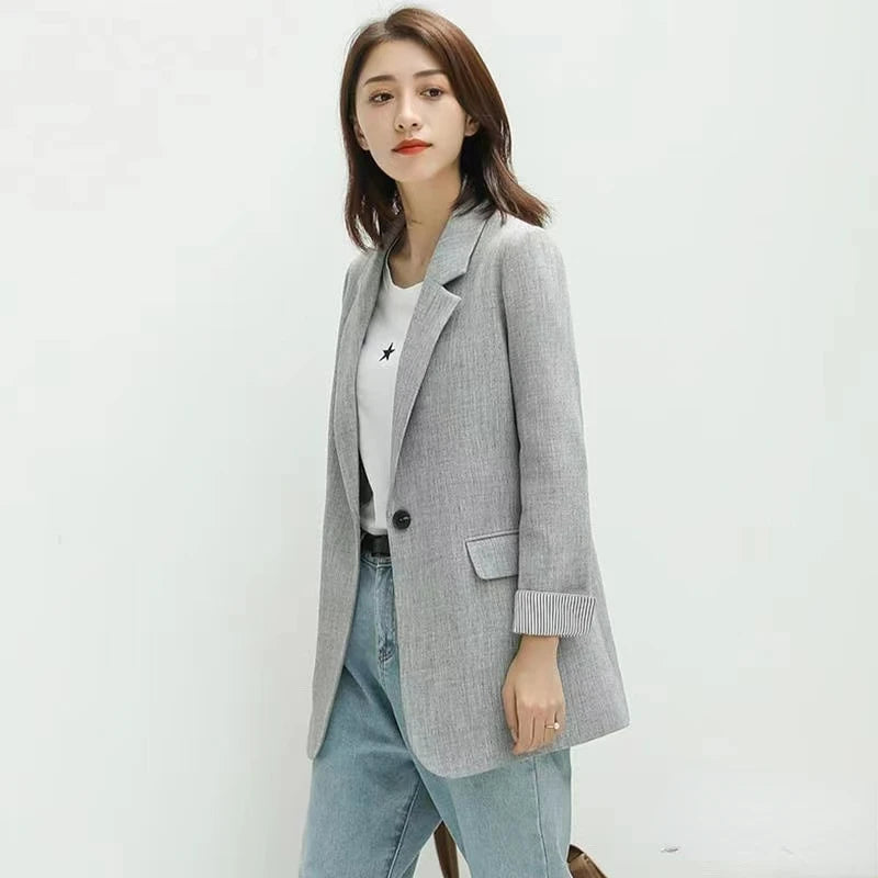 Blazer Feminino Casual Officer