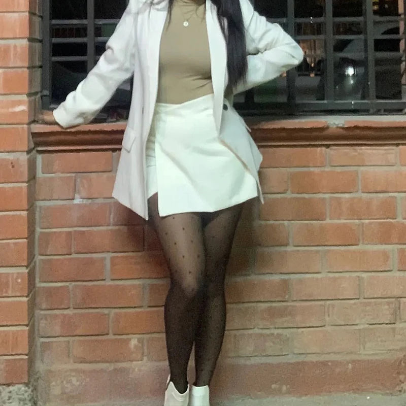 Short Saia Alfaiataria Cintura Alta