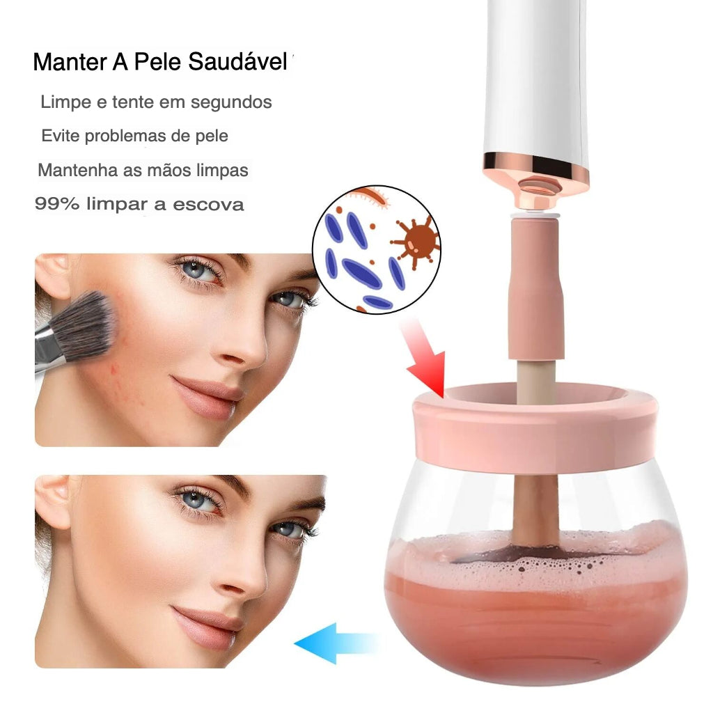 Higienizador de Pincéis de Maquiagem Recarregável - Simple Clean™