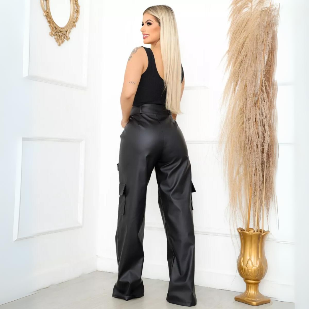 Calça Cargo em Courino