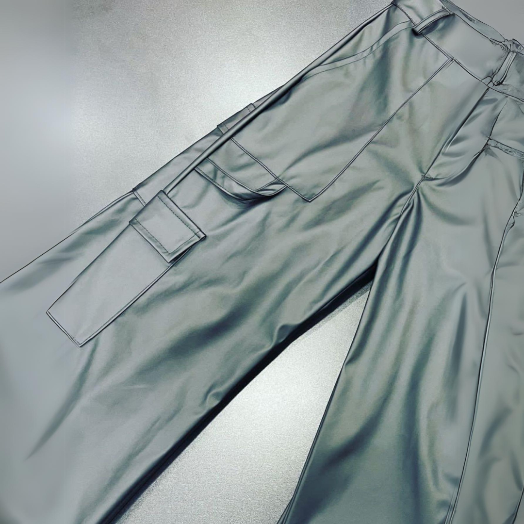 Calça Cargo em Courino