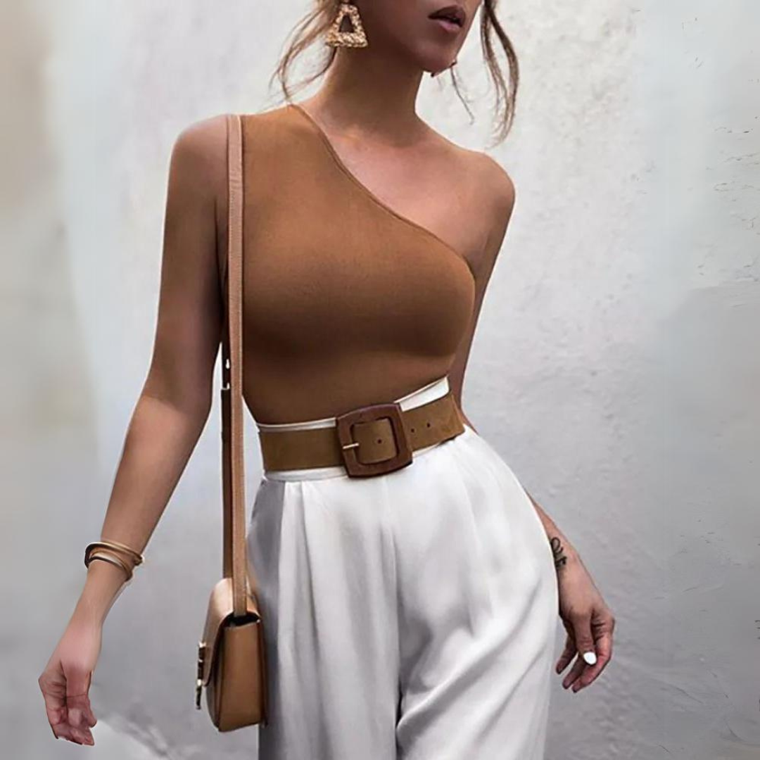 Cropped Casual Ombro Único