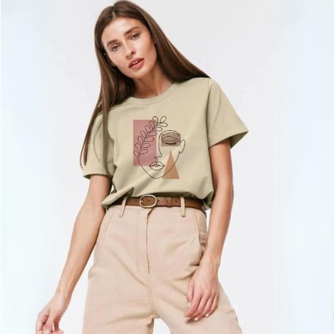 T-Shirt Feminina Aesthetic Outline