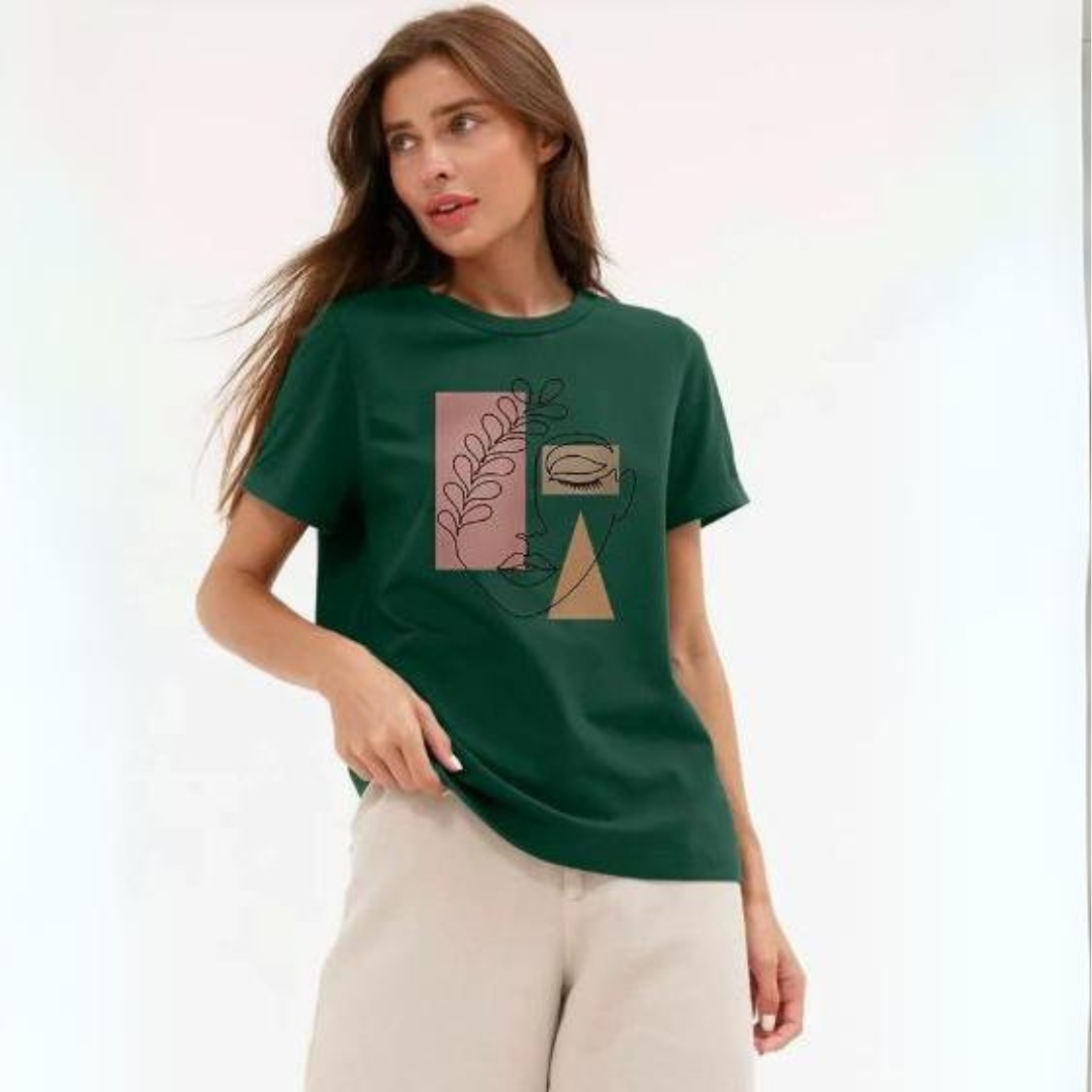T-Shirt Feminina Aesthetic Outline