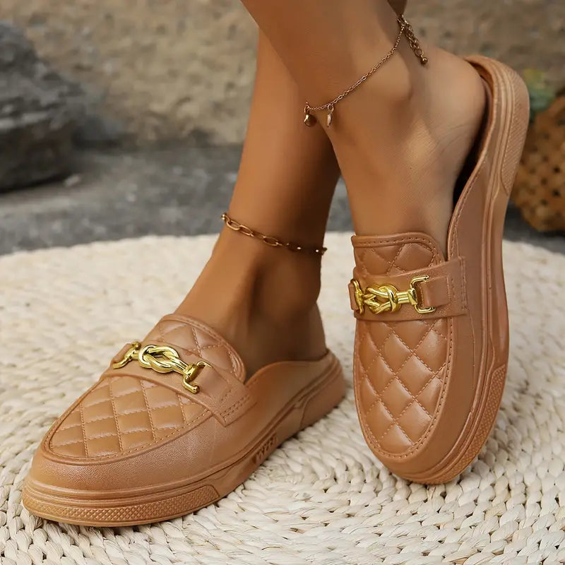 Mule Feminino em Couro Verona