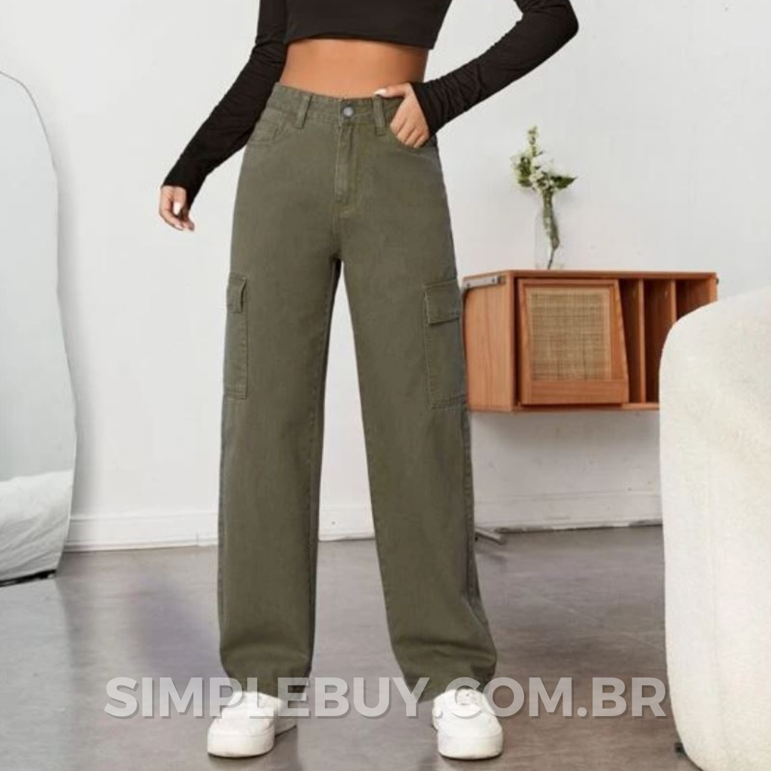 Calça Cargo - Curve Perfect 🔥 ÚLTIMO DIA DE PROMOÇÃO 🔥
