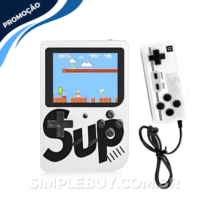 Mini Gameboy Sup + Controle P2 e Cabo Adaptador para TV de BRINDE [+400 Jogos Retrô]