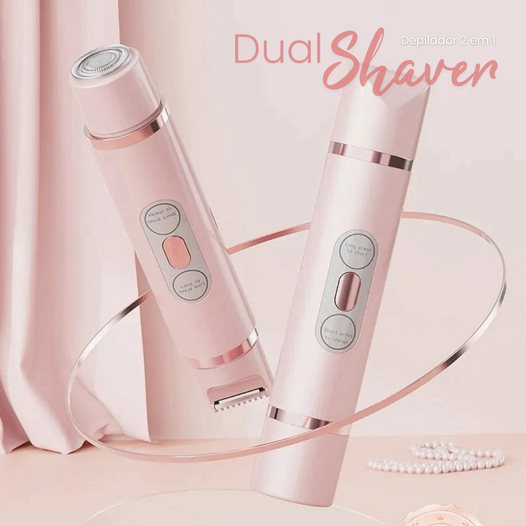 Depilador 2 em 1 Dual Shaver À Prova D'água (Full Body)