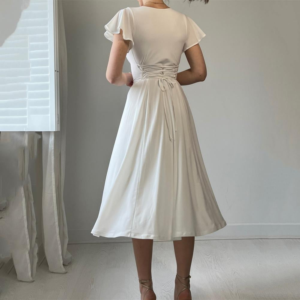 Vestido Corset com Decote Reversível