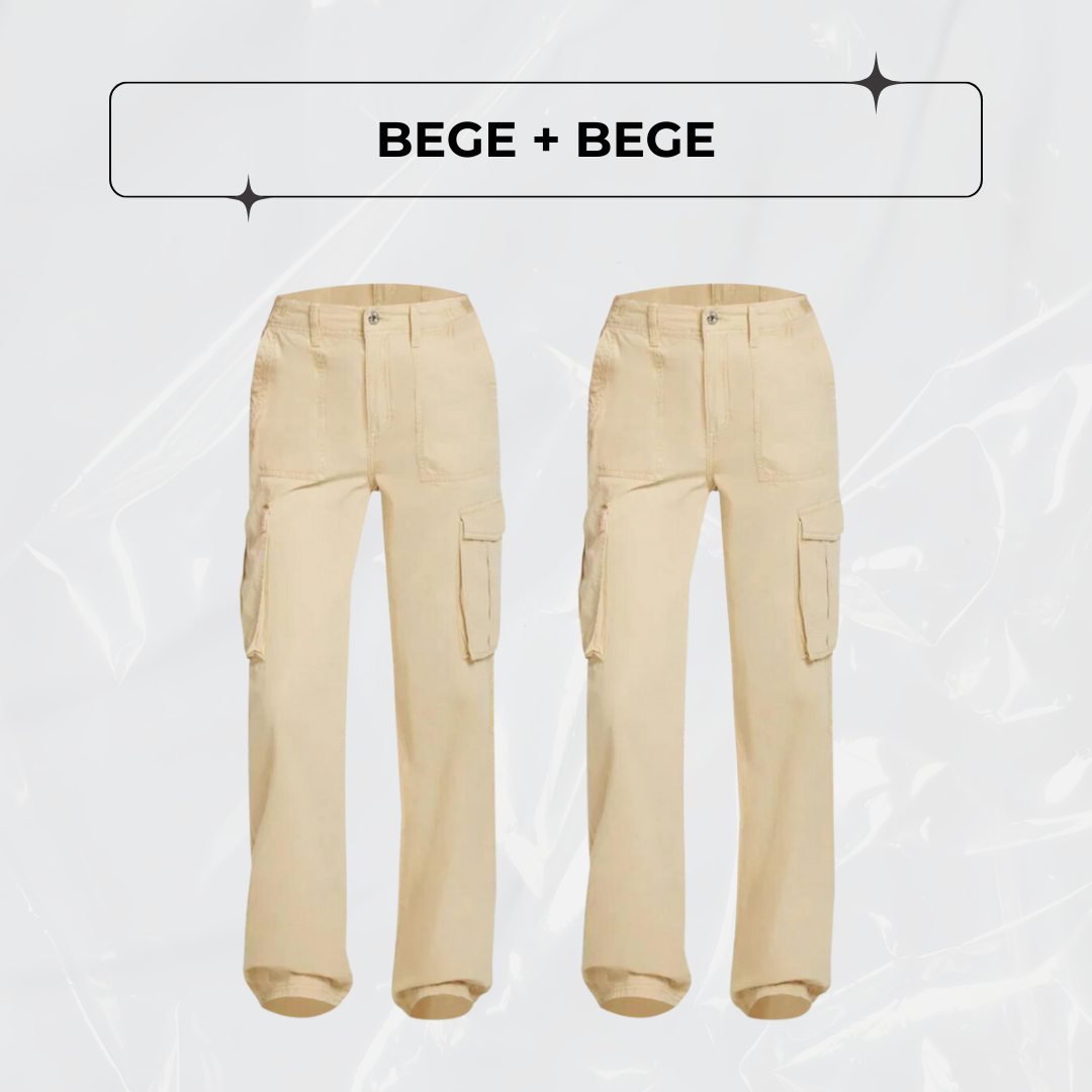Calça Cargo Ajustável Curve Perfect - PAGUE 1, LEVE 2!
