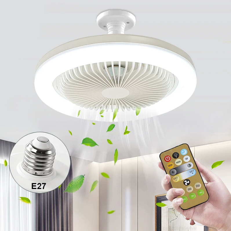 Luminária LED com Ventilador | FanMaster - Economize 30% na Conta de Luz