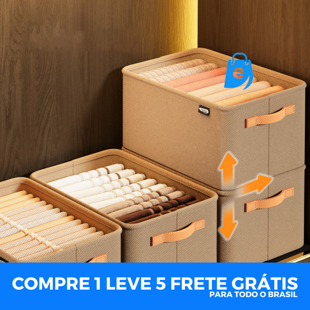 Organizador de Roupas Dobrável - COMPRE 1 LEVE 5 + FRETE GRÁTIS