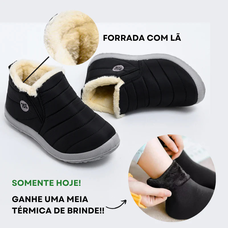 Bota de Inverno Ortopédica a Prova D'água Unissex - BigJoy