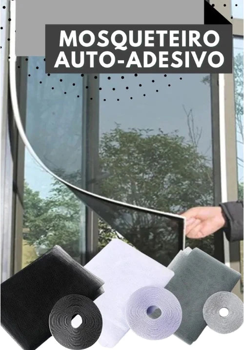 Tela Mosquiteira para Janela Auto Adesiva | COMPRE 1 LEVE 2 + FRETE GRÁTIS