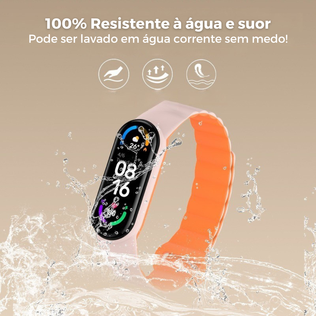 Smartwatch Mi Band 7 com Pulseira Magnética