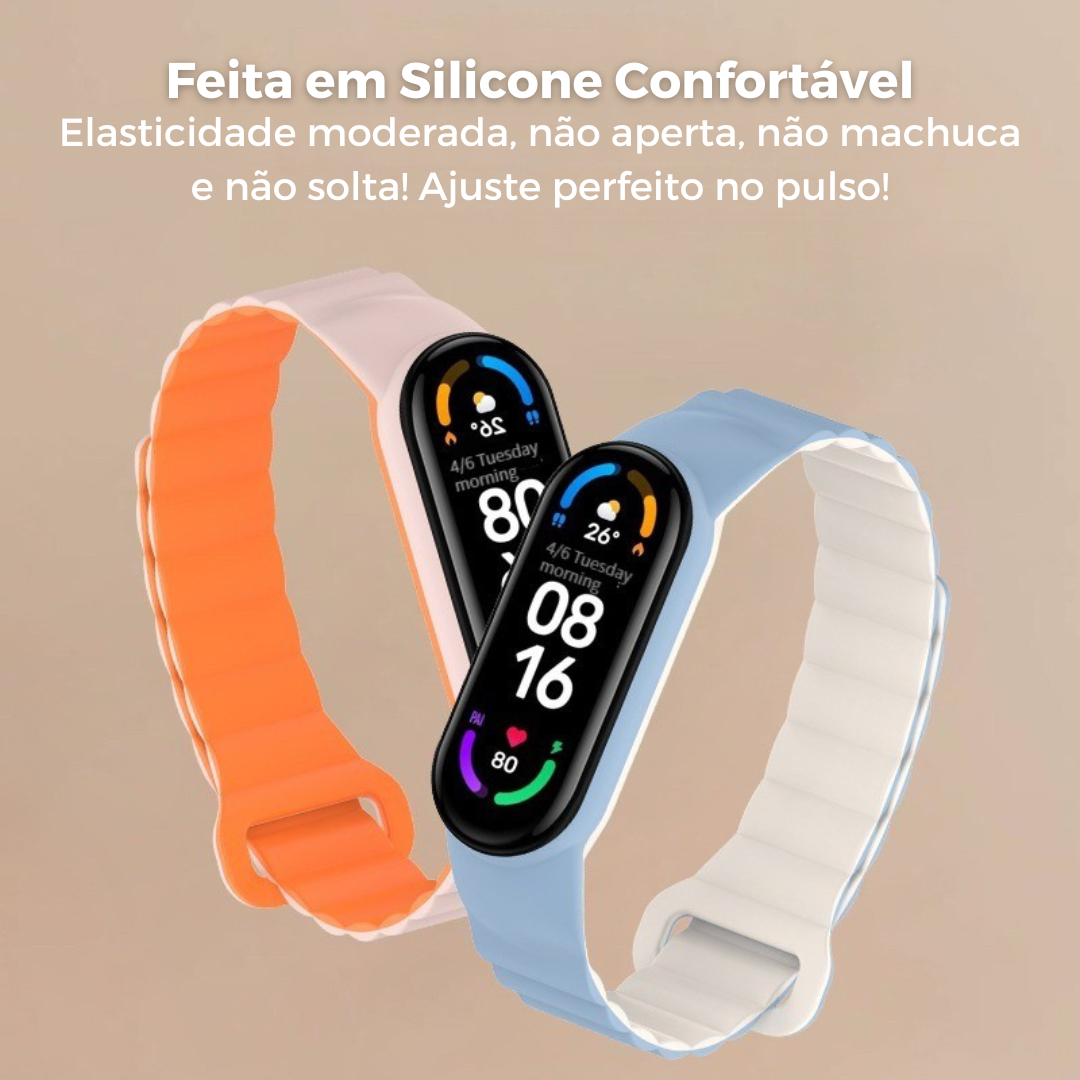 Smartwatch Mi Band 7 com Pulseira Magnética